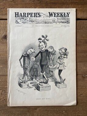 Political Cartoon, W.A. Rogers, Antique Print, Antique Newspaper